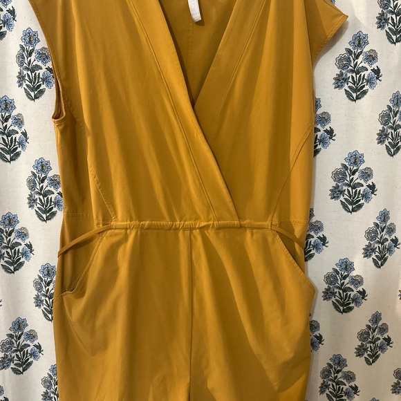Athleta Mustard Yellow Romper - Picture 4 of 7